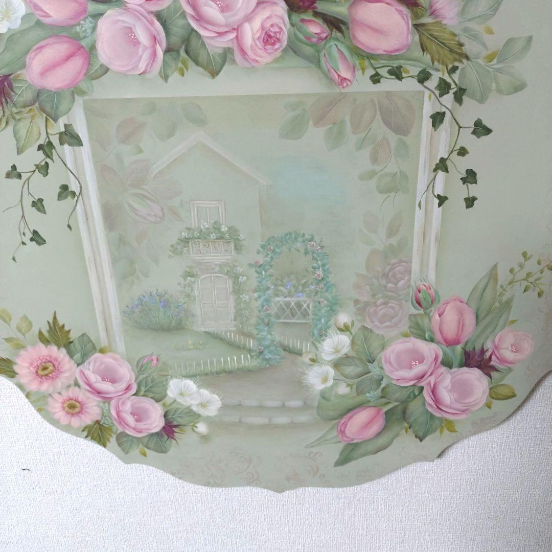 スカラップボード大　リバーシブル　トールペイント作品