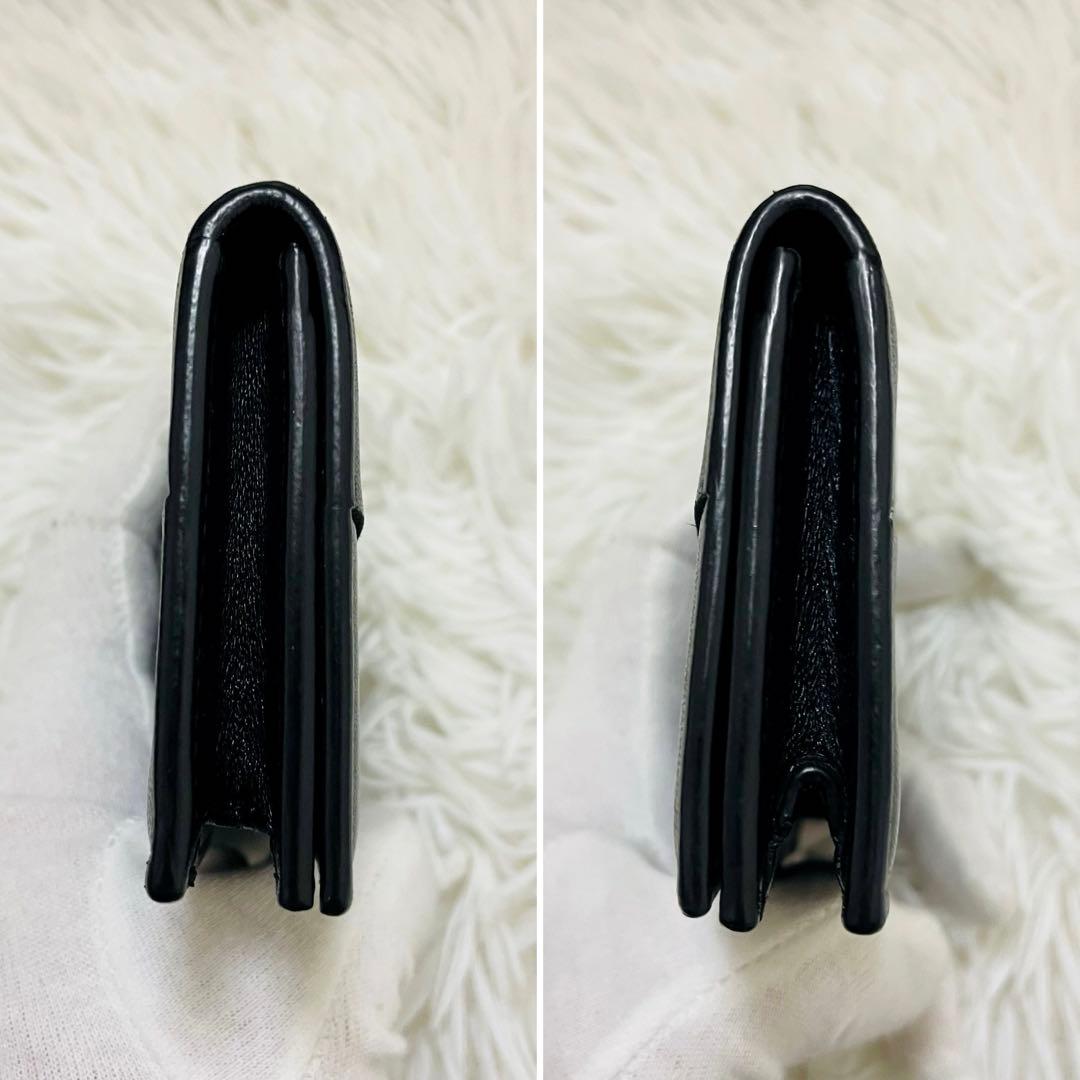 極美✨ボッテガ 名刺入れ ビジネスカードホルダー カセット レザー ブラック