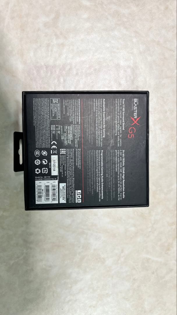 Creative Sound BlasterX G5 美品