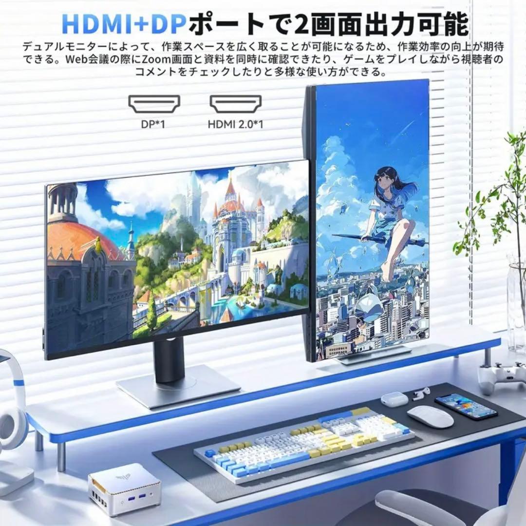 NiPoGi ミニpc 第12世代 N97 16GB+512GB SSD