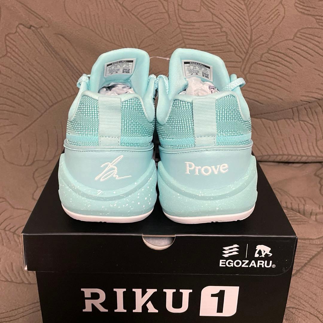 新品 エゴザル RIKU 1 ターコイズ 27.5cm 瀬川琉久 バッシュ
