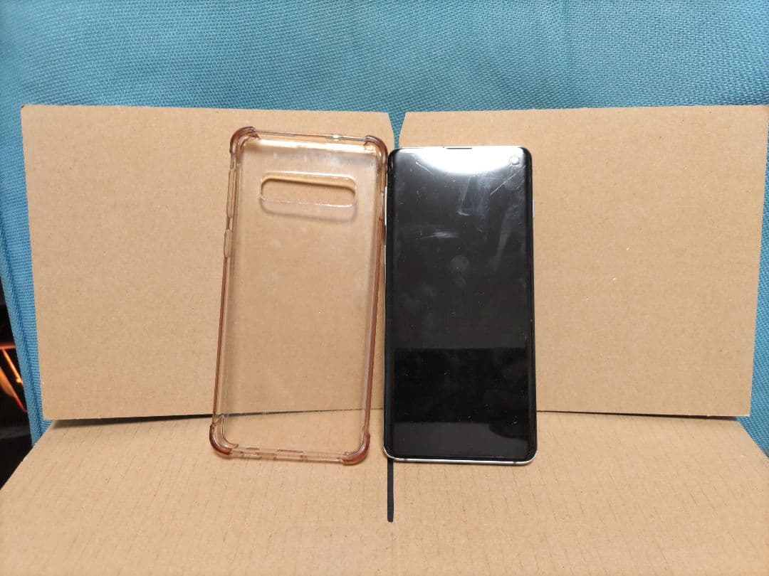 【中古/ジャンク】Samsung Galaxy S10 本体 クリアケース付き