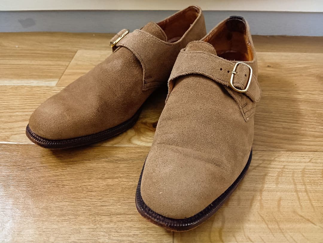 L*S様 旧Church'sチャーチ BECKET 6F スウェードモンクストラ