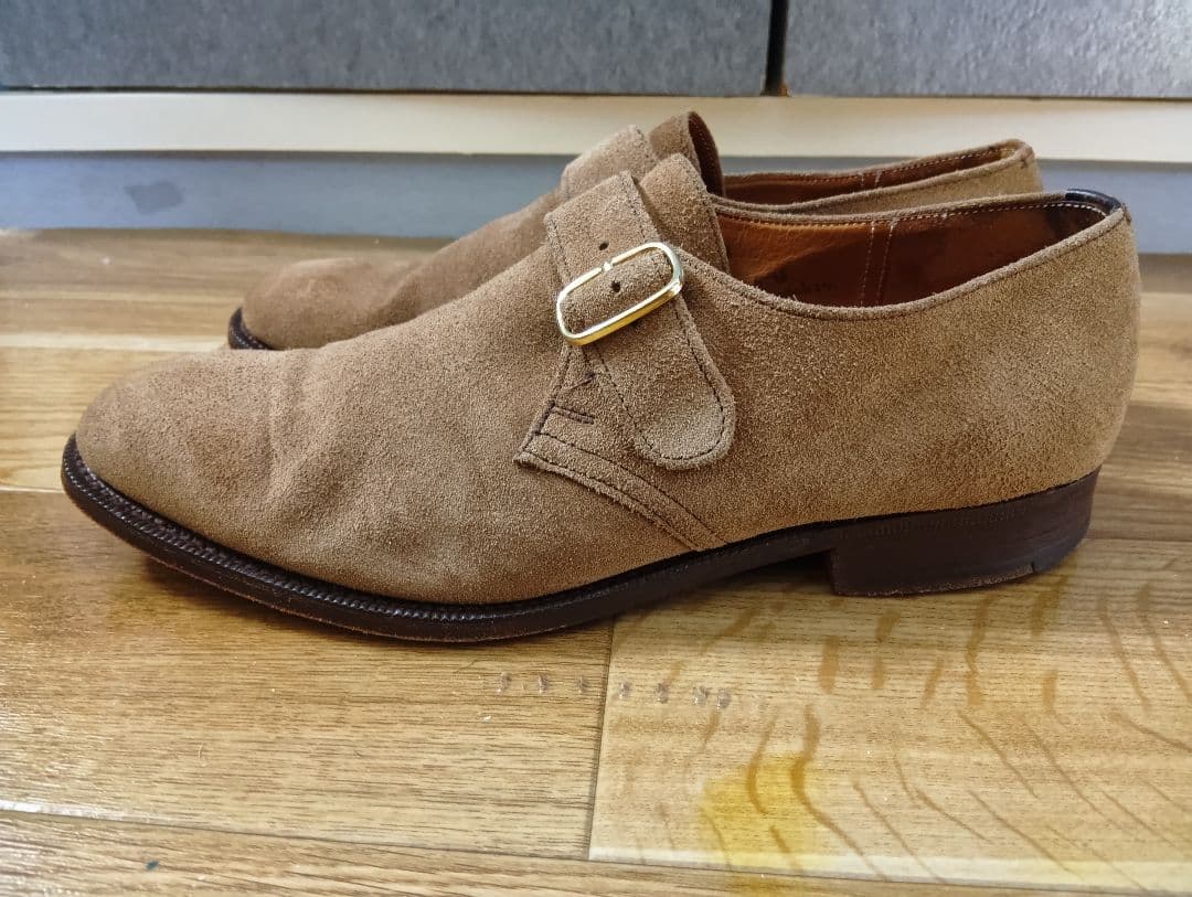 L*S様 旧Church'sチャーチ BECKET 6F スウェードモンクストラ