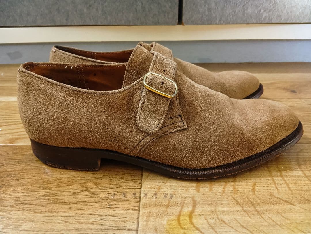 L*S様 旧Church'sチャーチ BECKET 6F スウェードモンクストラ