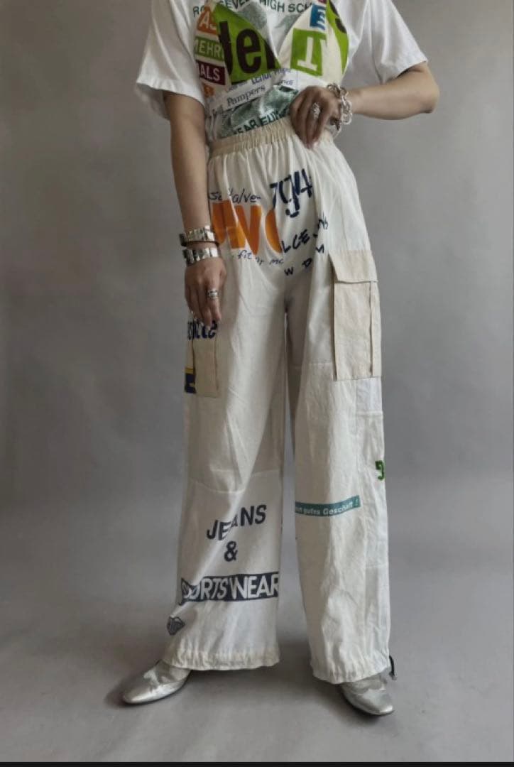 the tiny shop mori リメイクワークパンツ