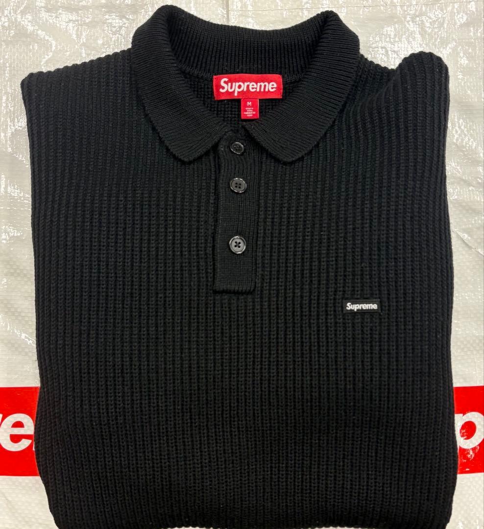 トップス Supreme Small Box Polo Sweater Black M
