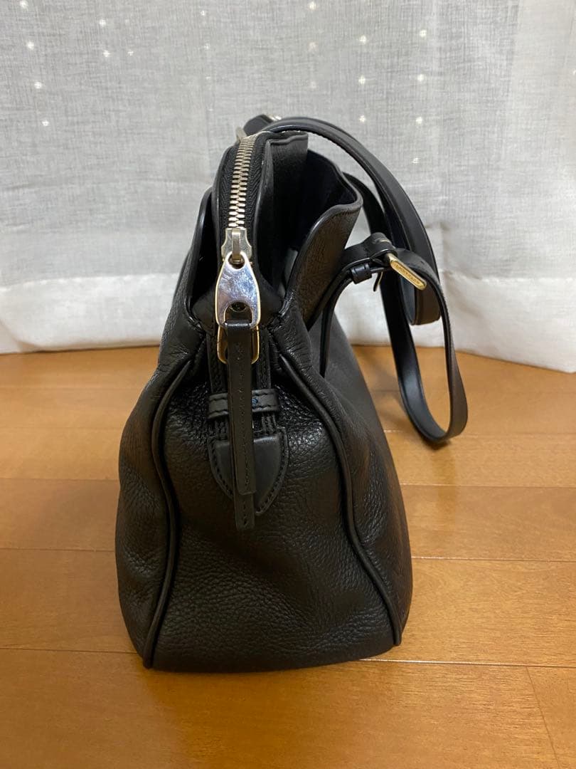 スマイソンSmythson Burlington バッグ 黒　レザー