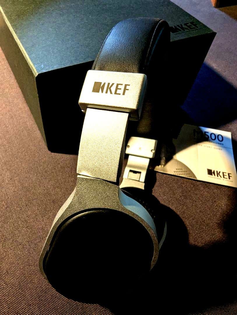 新品同様 KEF M500 超高音質高級ヘッドホン シルバー