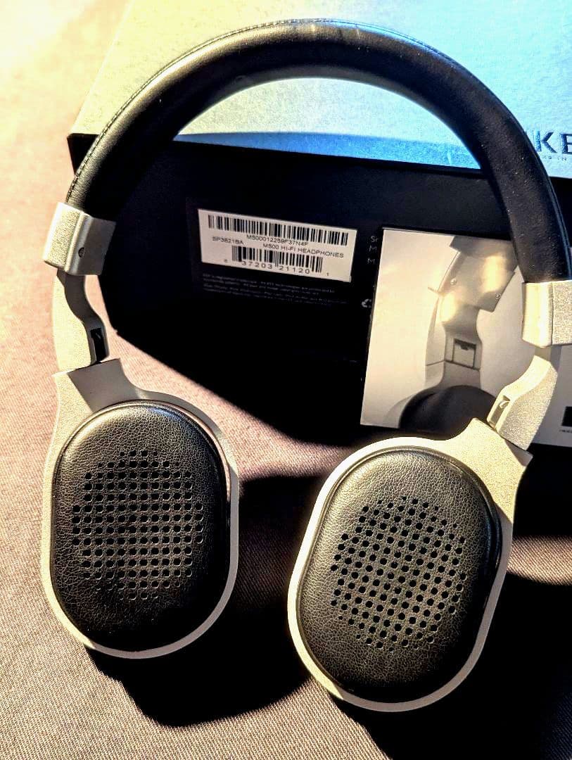 新品同様 KEF M500 超高音質高級ヘッドホン シルバー