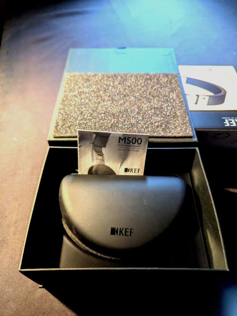 新品同様 KEF M500 超高音質高級ヘッドホン シルバー