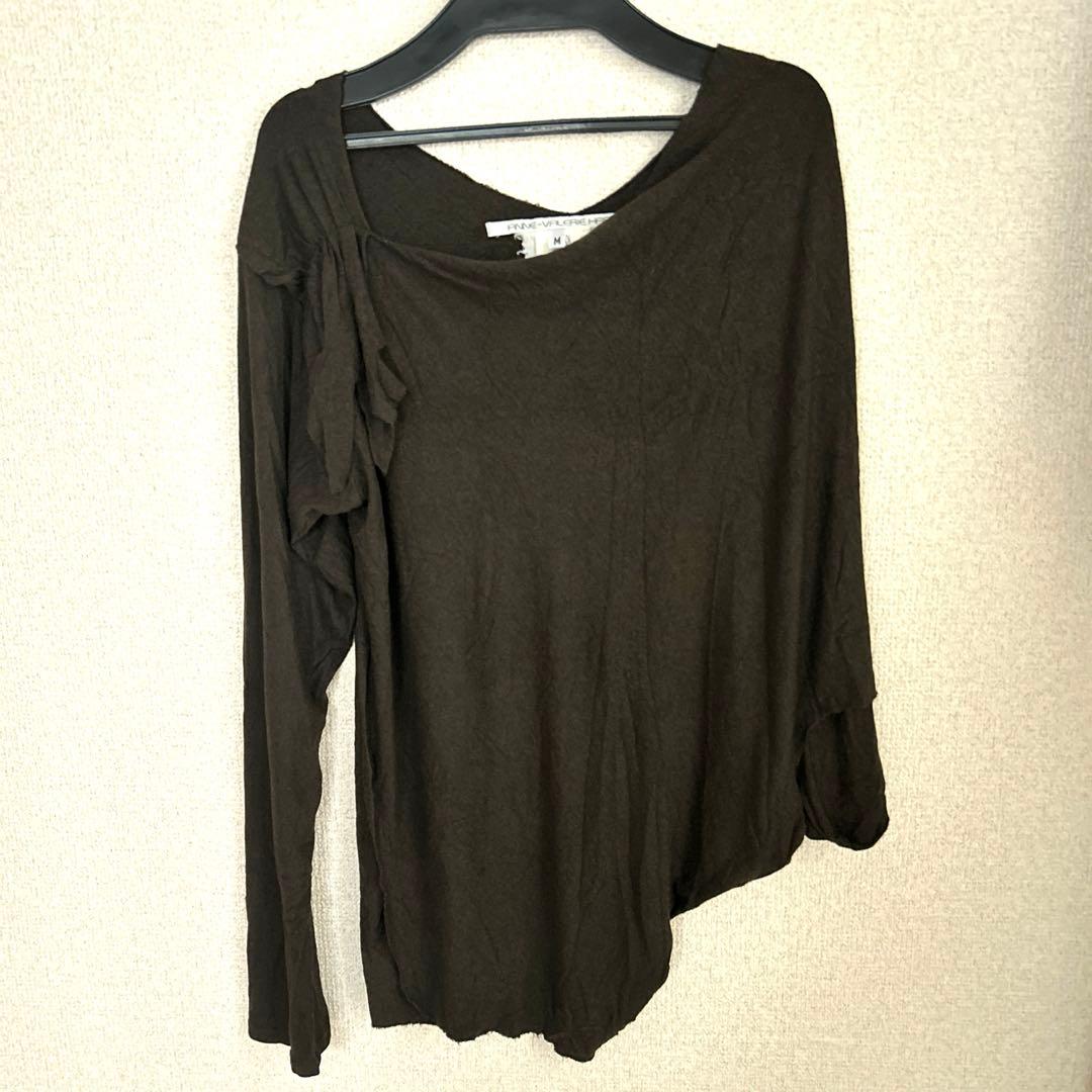 ANNE-VALERIE HASH ブラウン 長袖 カットソー M
