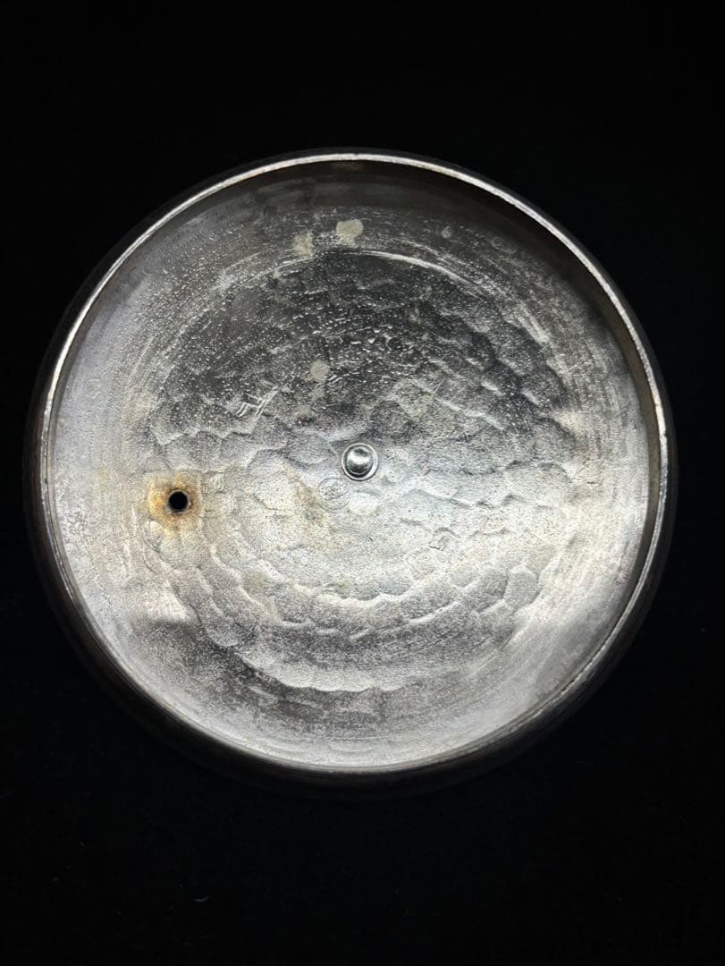 【銀瓶/御湯沸】秀峰堂 湯沸 茶道具 希少品 丸型五合