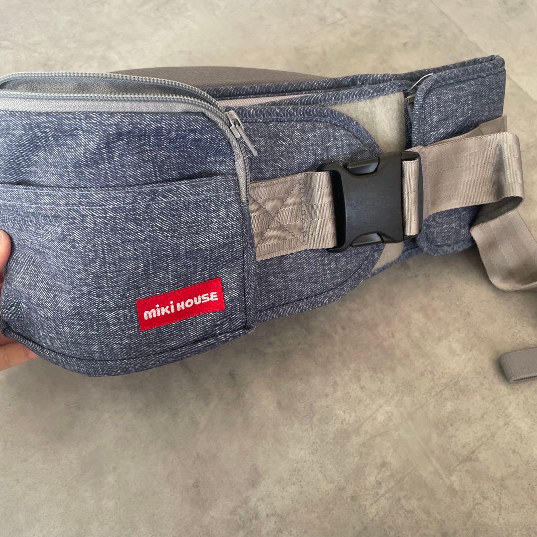 ポグネー　ヒップシート付き抱っこ紐　ミキハウス