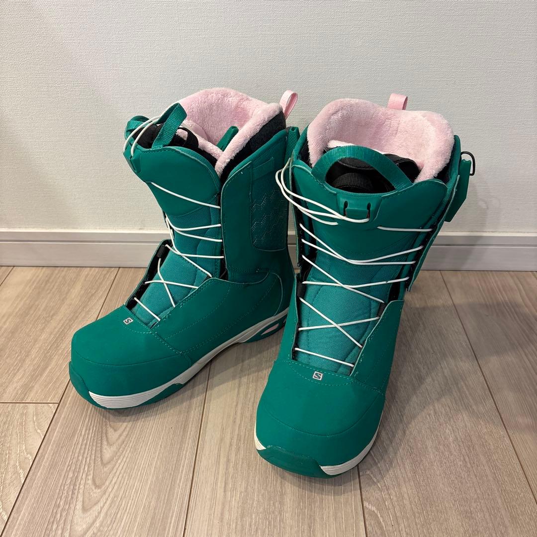 SALOMON IVY 女性用 スノーボードブーツ ターコイズ 24.0cm