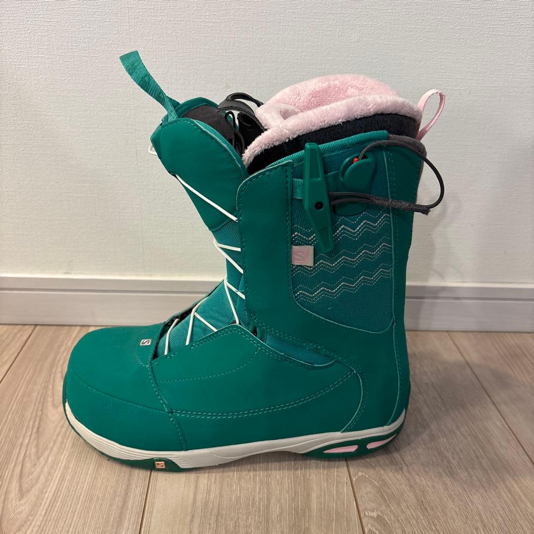 SALOMON IVY 女性用 スノーボードブーツ ターコイズ 24.0cm