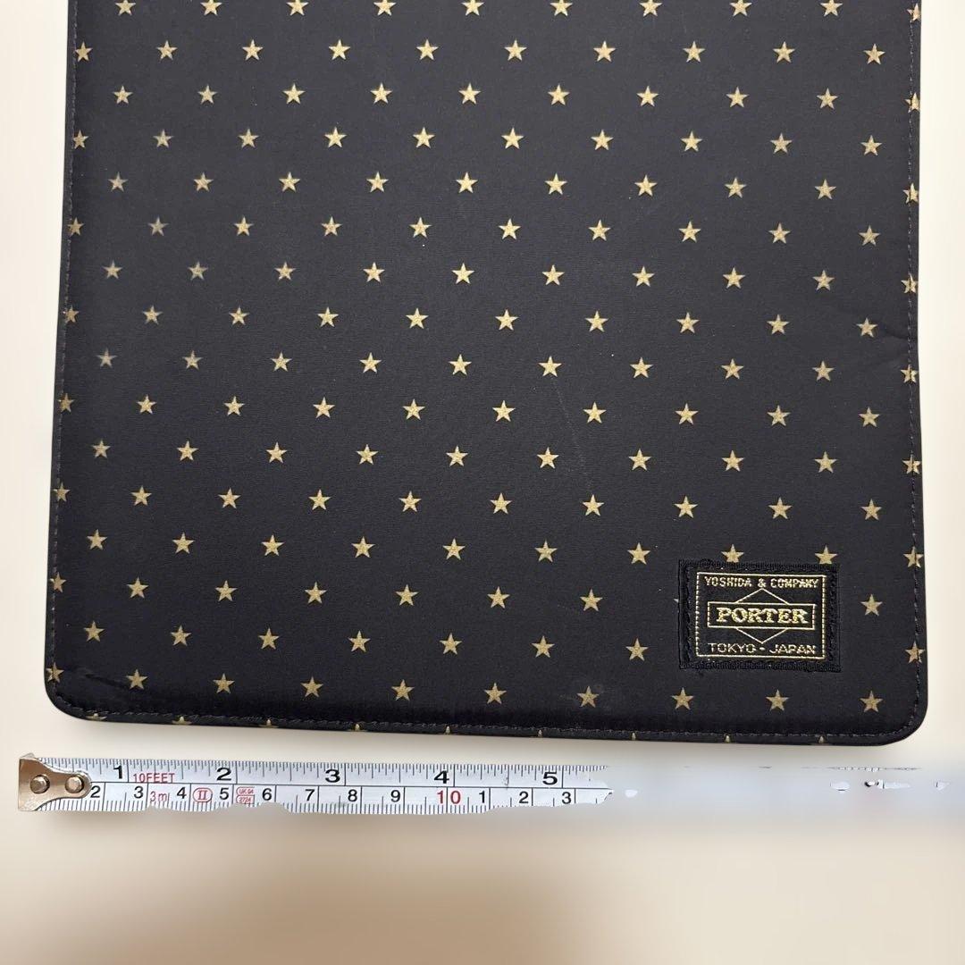 PORTER 星柄 iPadケース ブラック