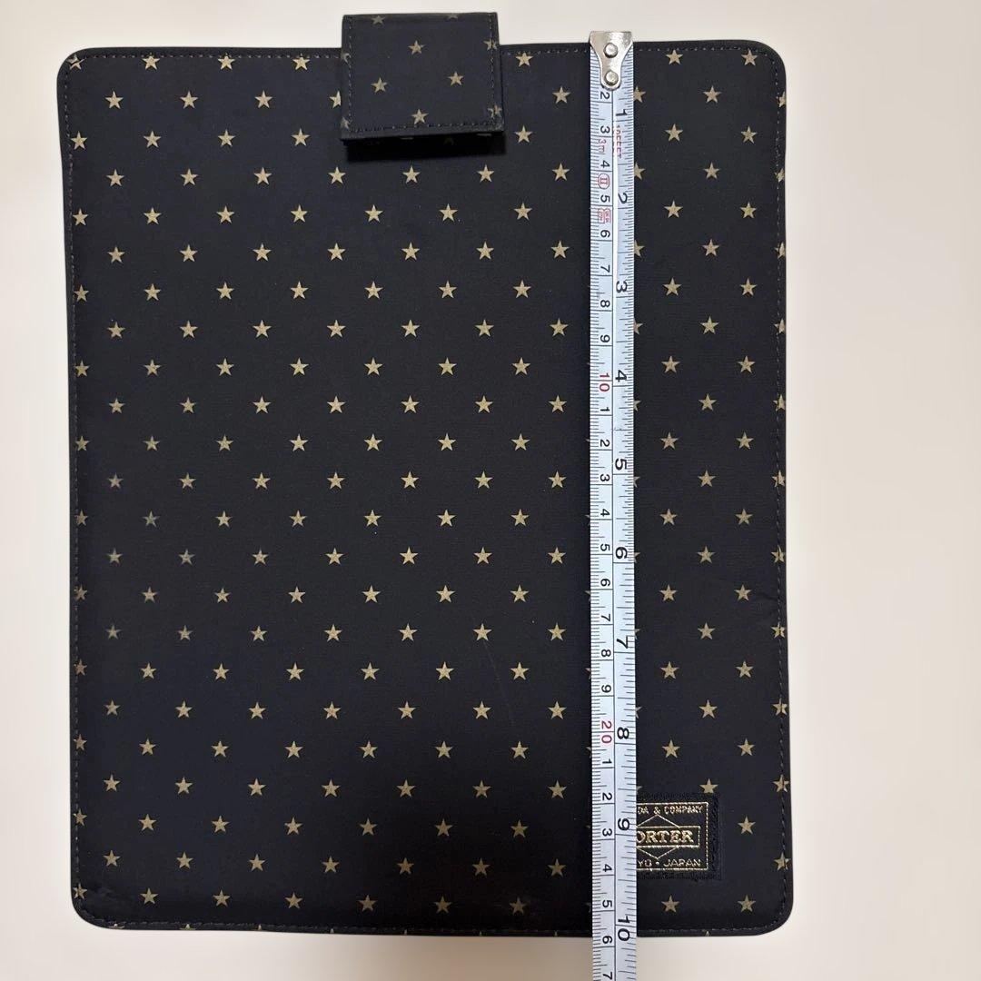 PORTER 星柄 iPadケース ブラック