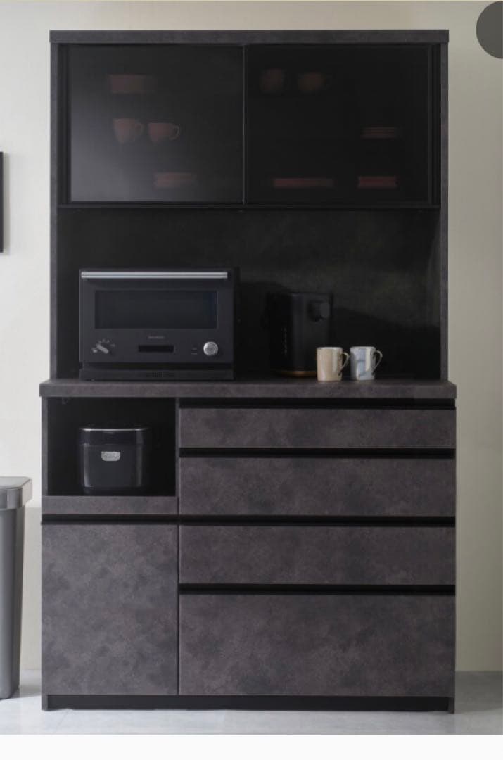 パモウナ【Pamouna】ECシリーズ 幅100食器棚★使用期間1カ月★超美品★