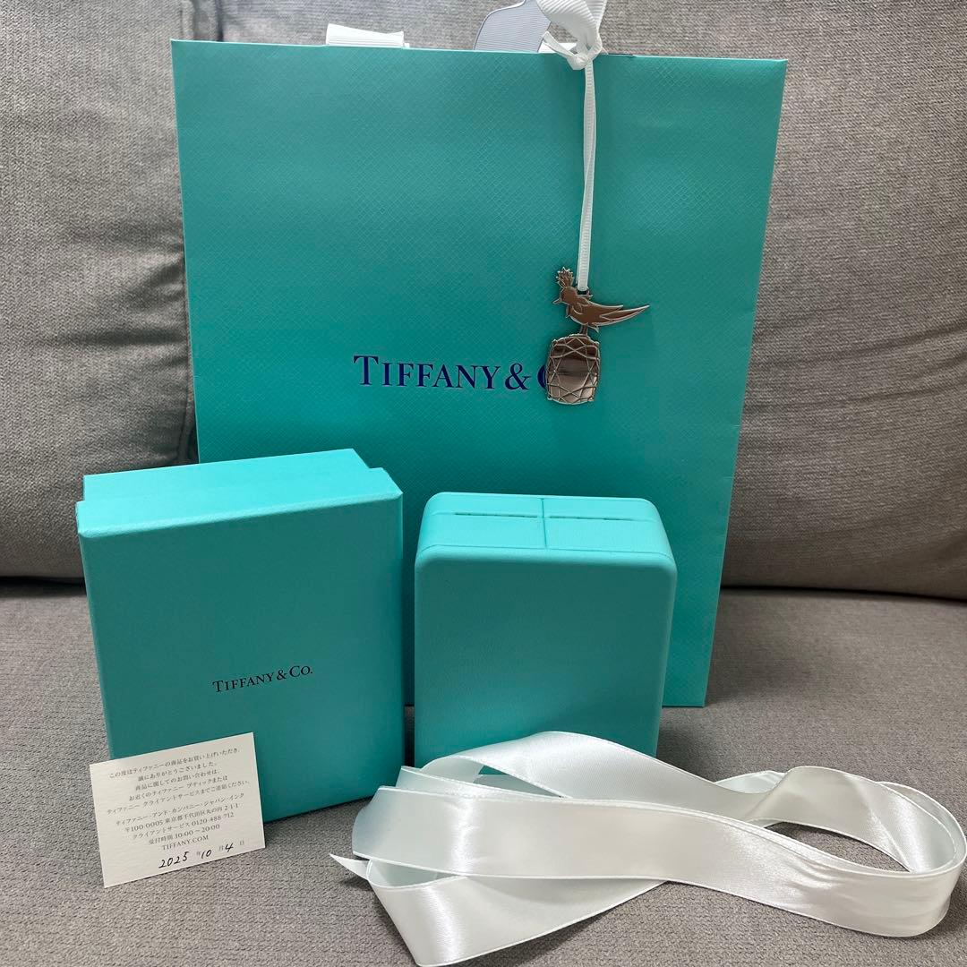 【銀座店限定チャーム付き】Tiffany & Co. ショップ袋とボックス