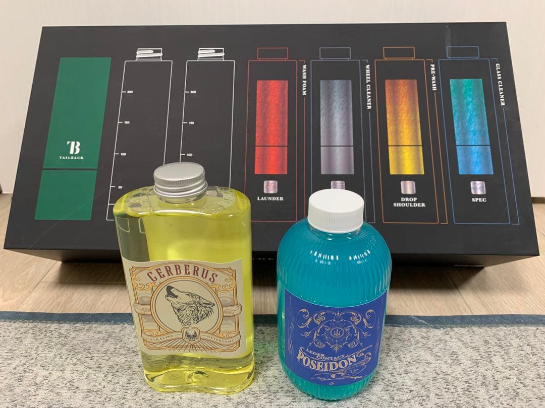 車用品　テイルバック＆レダーコンタクト3点セット