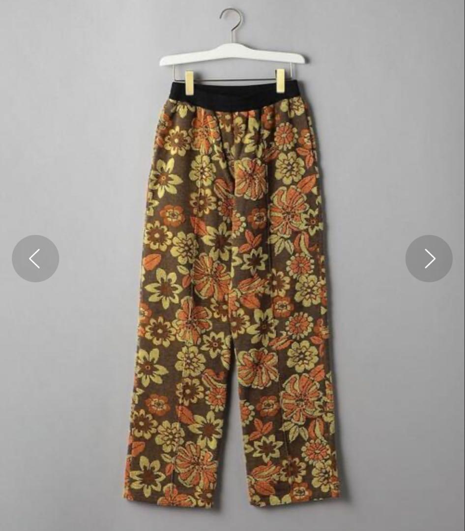 ＜INSCRIRE＞フラワーパイル パンツ