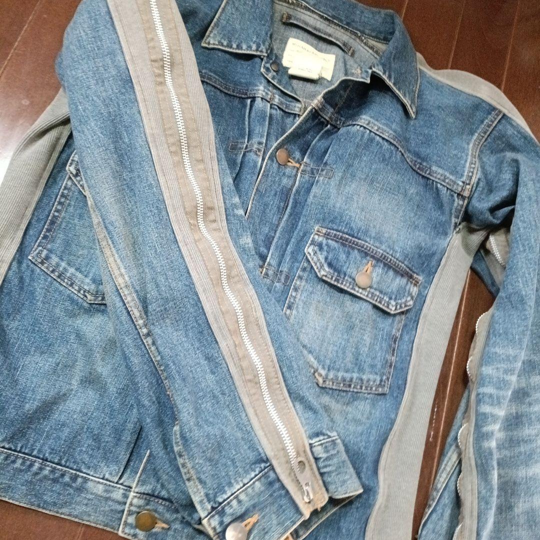 ミハラヤスヒロ 袖裏表にジップ・デニムジャケット 美品