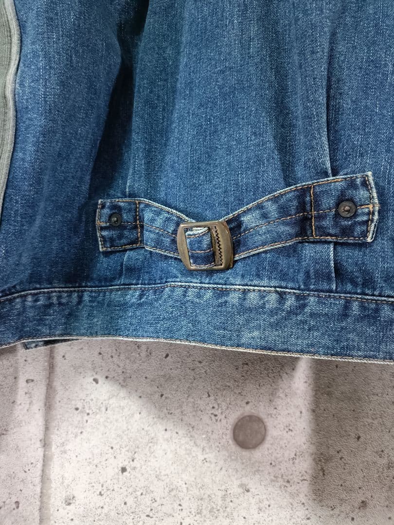 ミハラヤスヒロ 袖裏表にジップ・デニムジャケット 美品