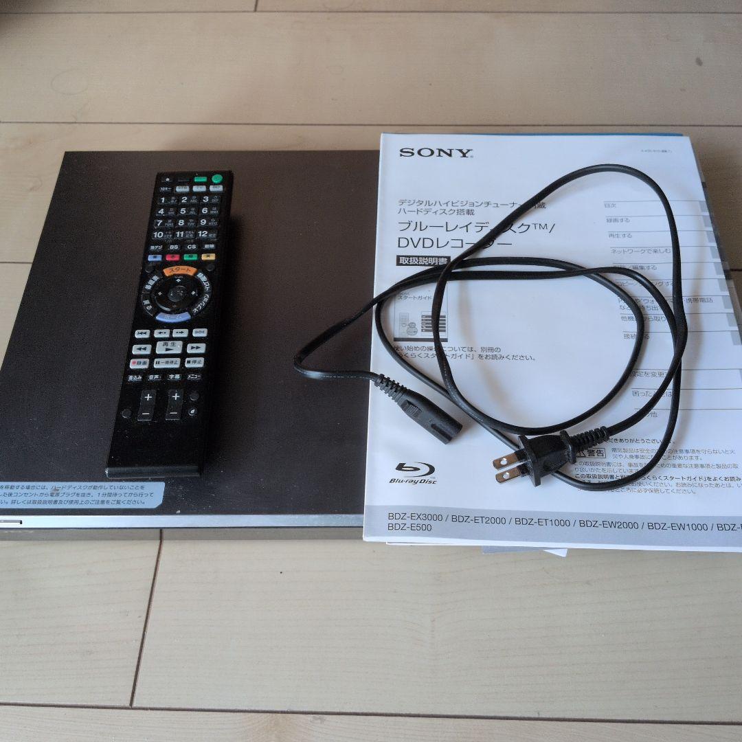 ソニー ブルーレイレコーダー 「BDZ-ET1000」 動作品　2013年製造