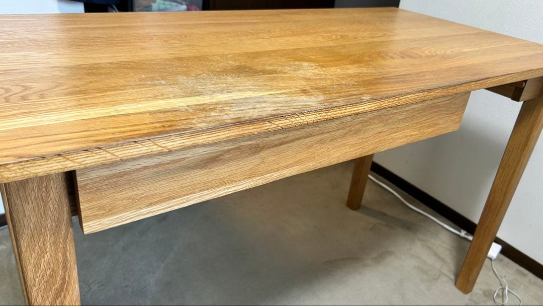 無印良品　木製デスク　オーク材