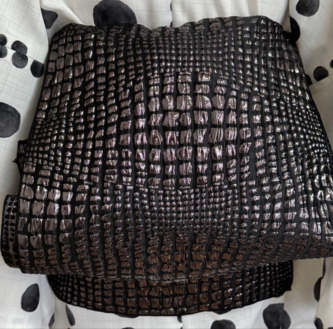 大人兵児帯【ブルースター】【メタル】【シャクヤク】セット