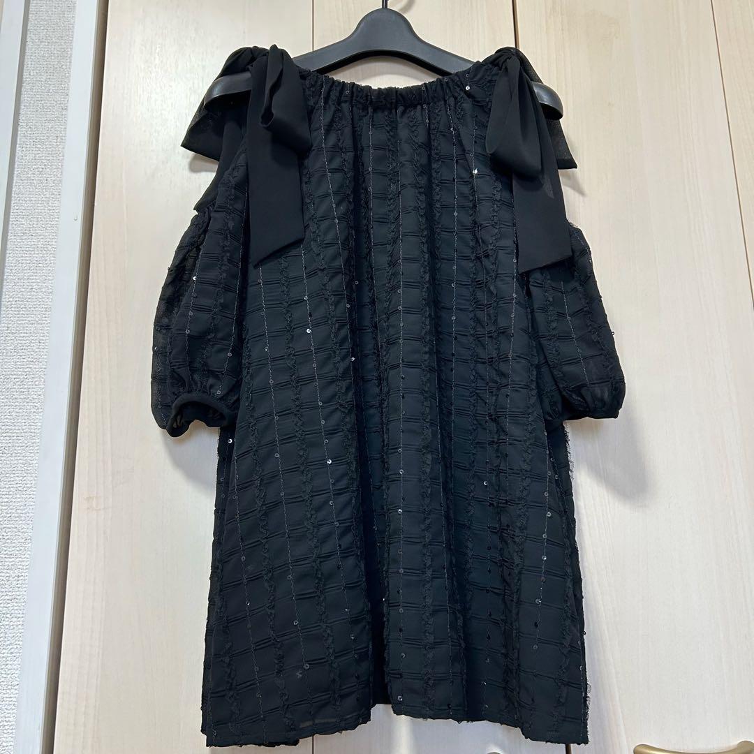 24SS 完売品♡グレースコンチネンタル チュールフリルフレアトップ 36