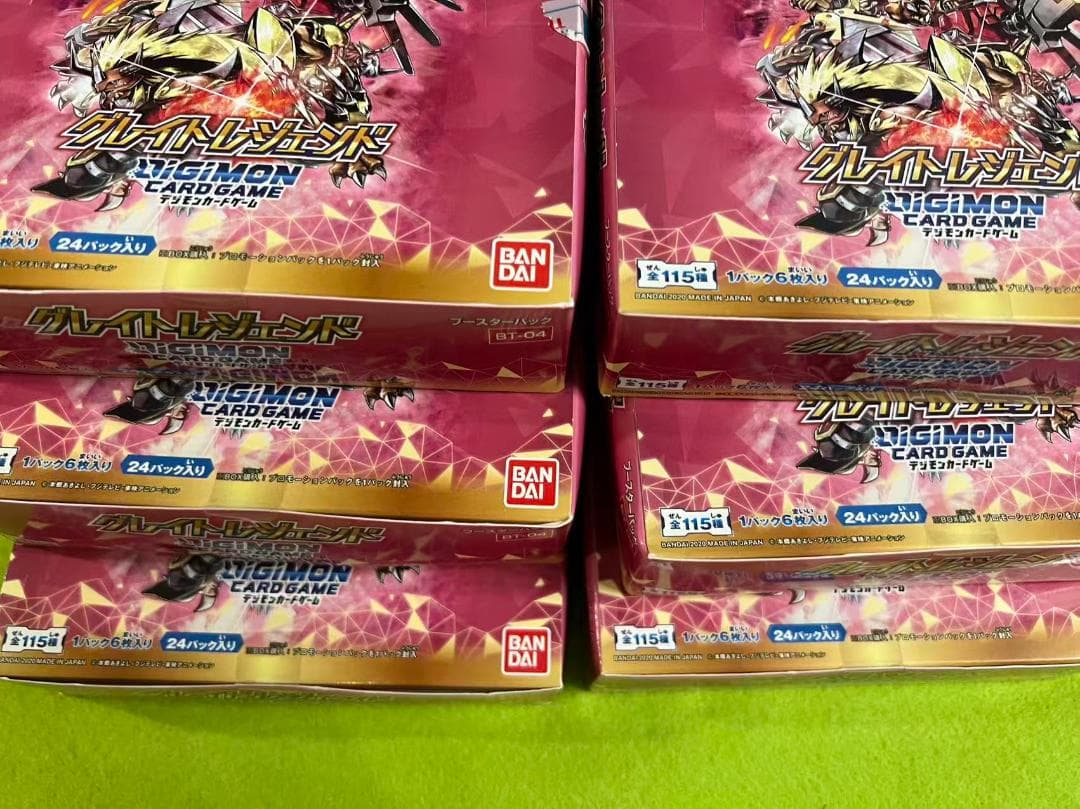 デジモンカードゲーム BT-04 グレイトレジェンド 未開封ボックス6個セット