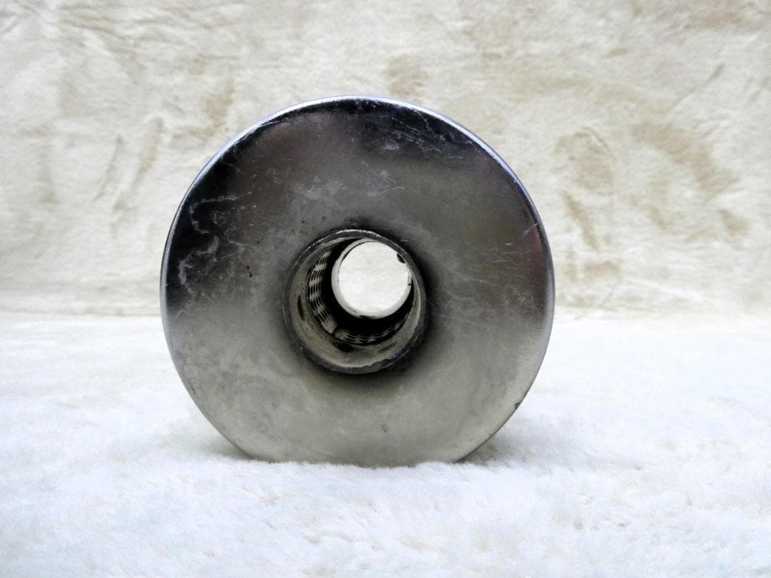 メッキ　メガホン＋インナーサイレンサー　付５０．８/ラッパ 爆音 スチール