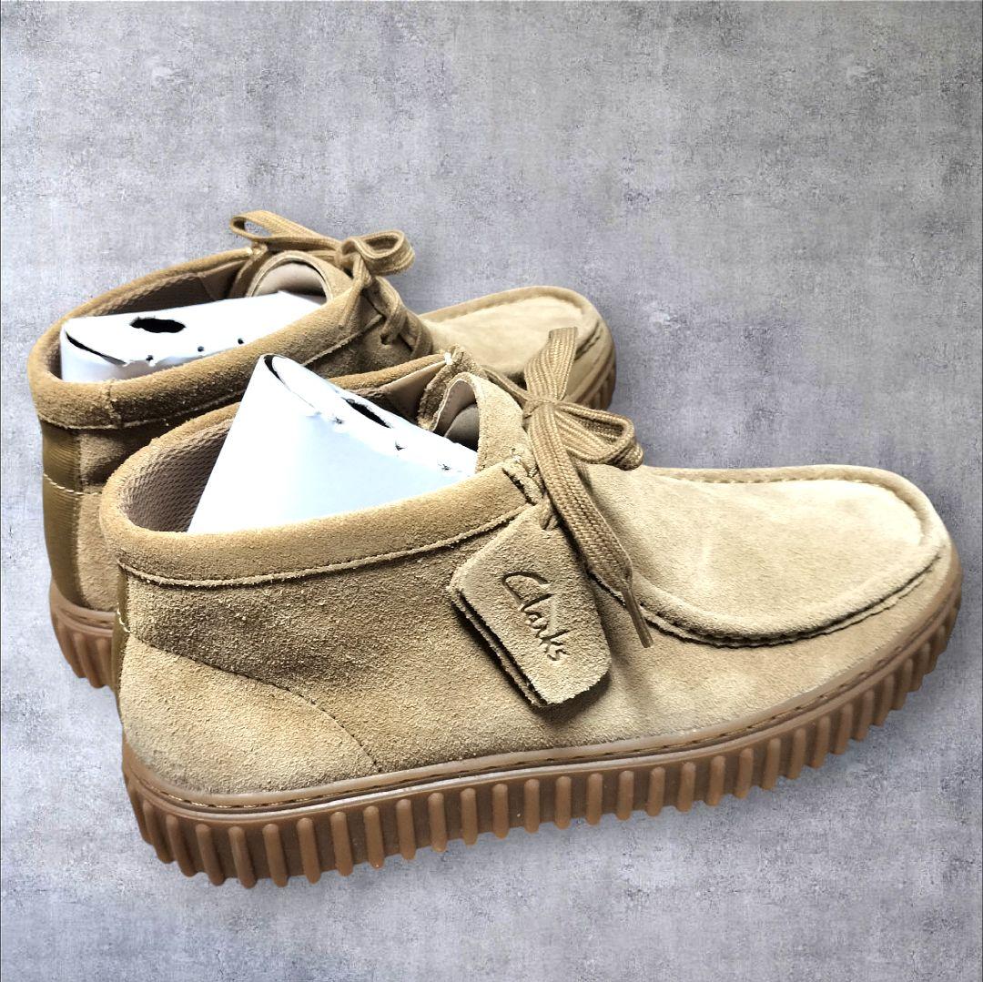 新品未使用 Clarks トーヒルハイ ダークサンドスエード 27.5cm