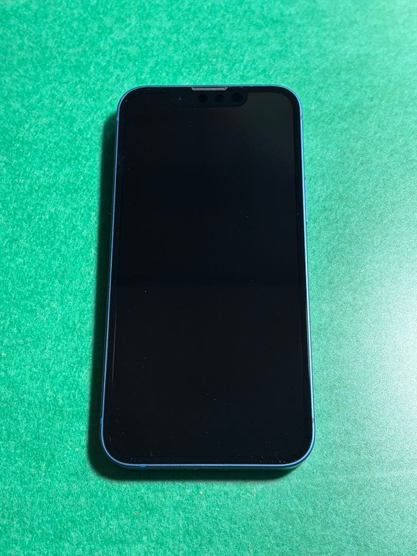 美品　付属品あり　iPhone13mini ブルー　新品ガラスフィルム2枚付属