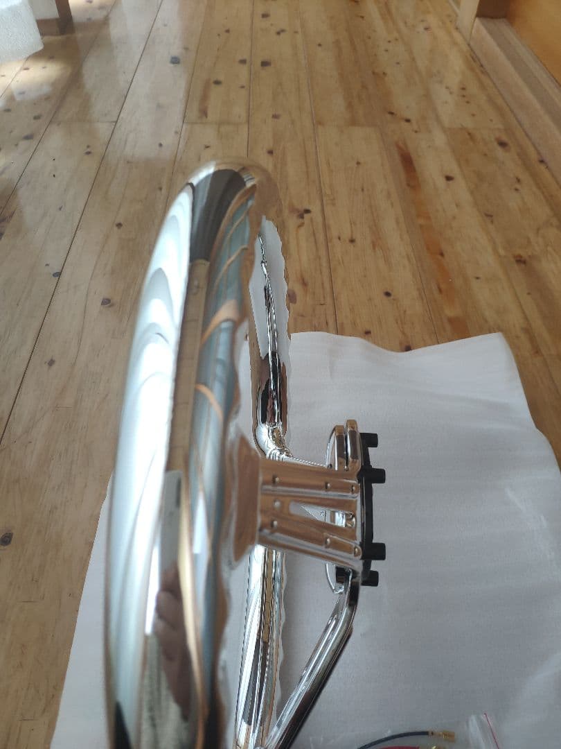 新品・未使用 アクリル メッキ ステアリング 340mm