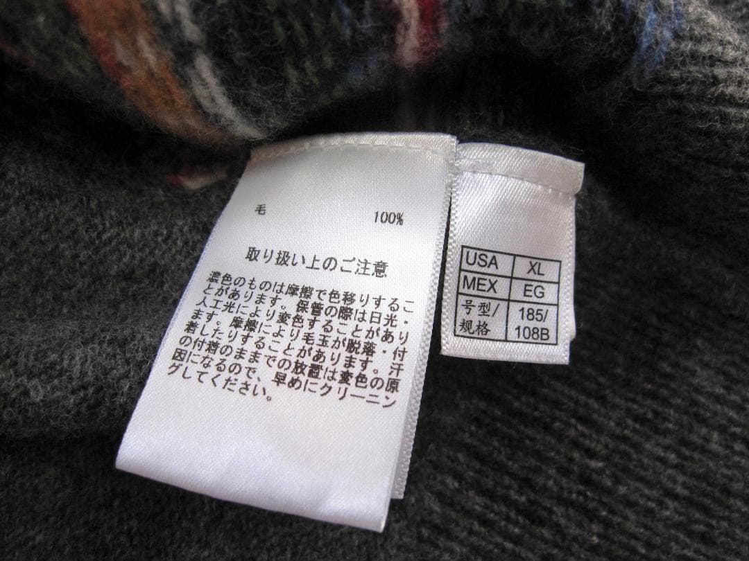 Brooks Brothers フェアアイル柄 ニットベスト XL