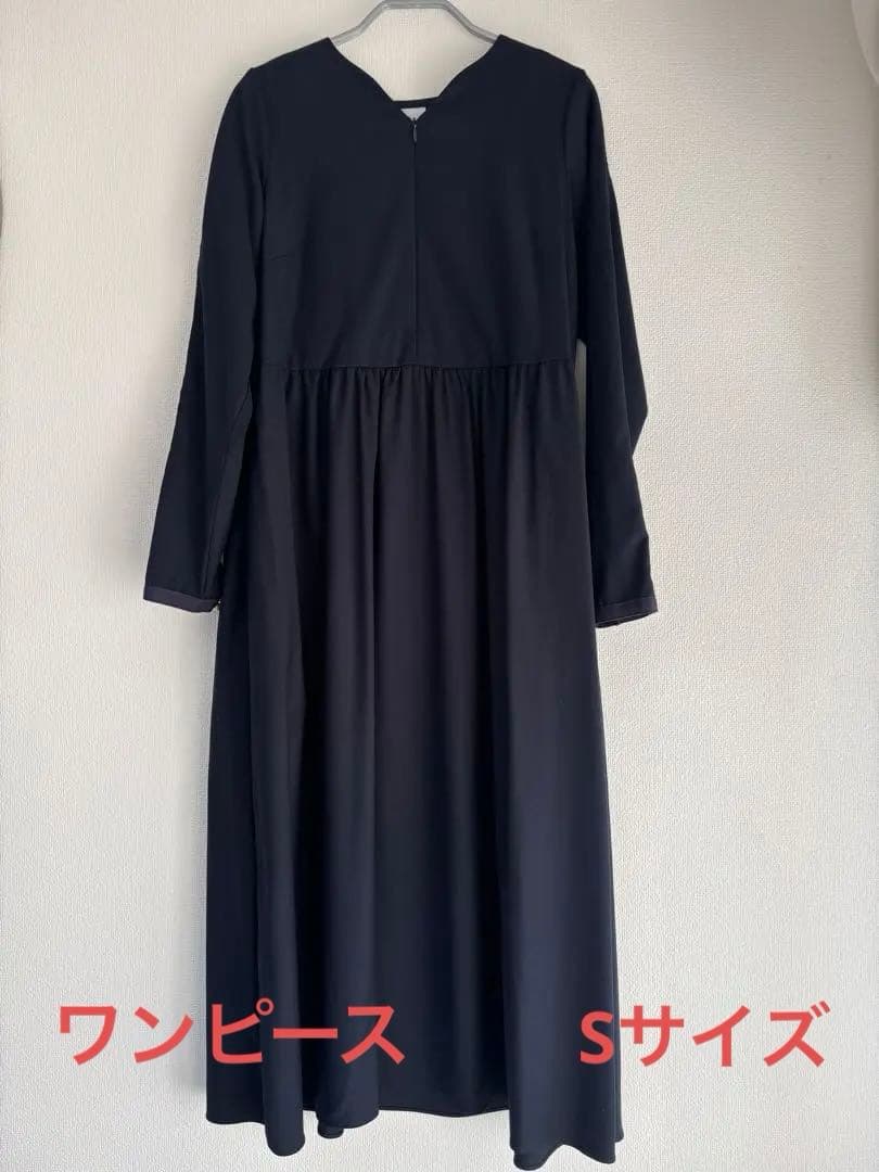 maison echelle(メゾンエシェル)ハシゴレーススリーブギャザードレス