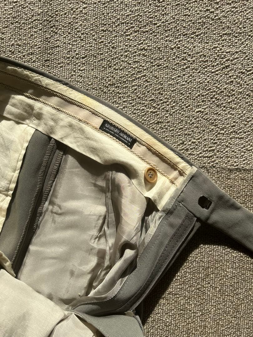 パンツ GIORGIO ARMANI MADE IN ITALY slacks gray