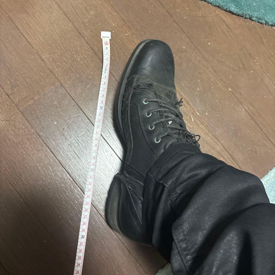 靴 archive vintage Leather denim boots