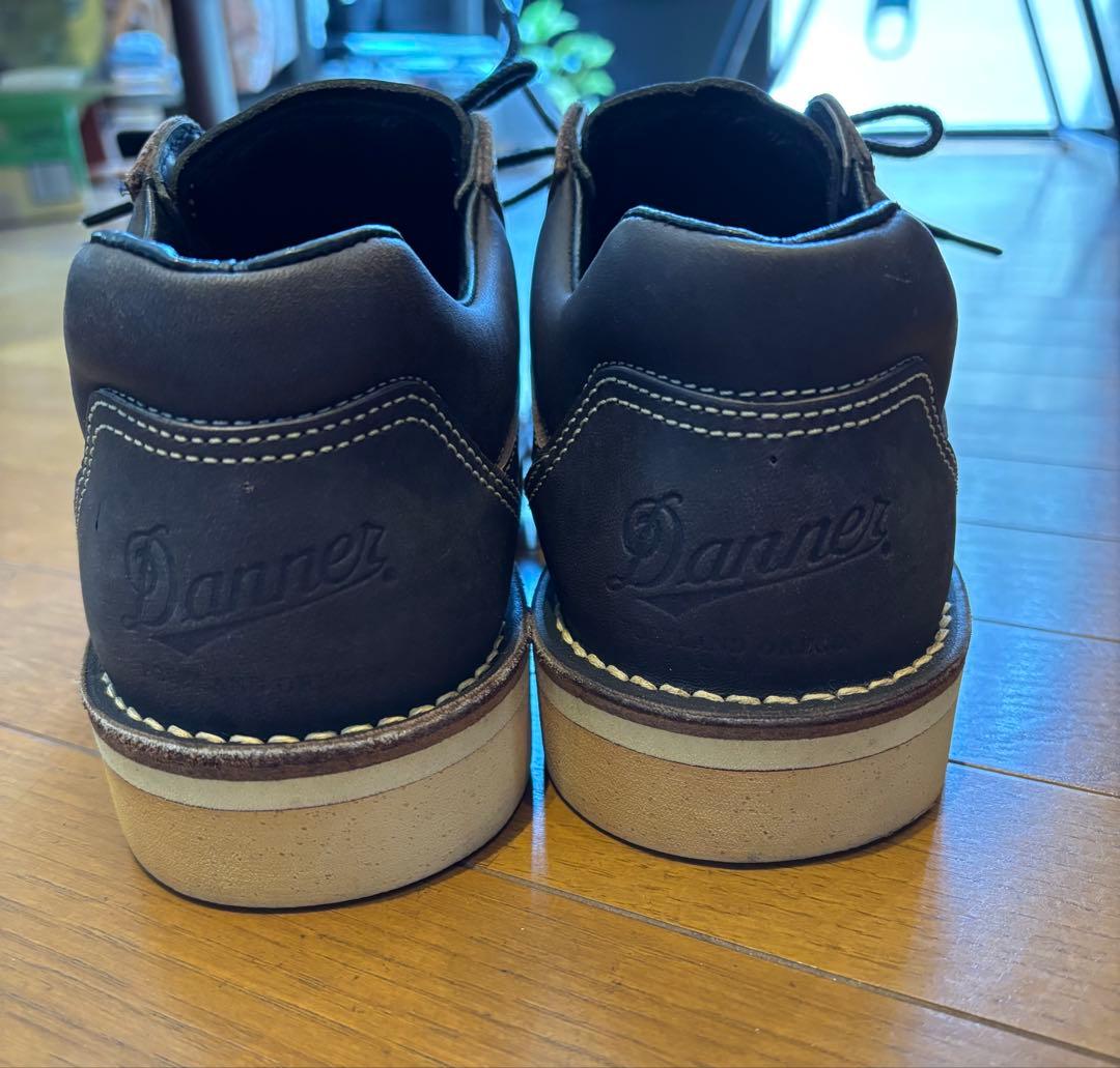 Danner ブラックレザー レースアップシューズ