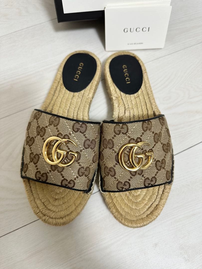 PHSGUCCI GGロゴ エスパドリーユサンダル