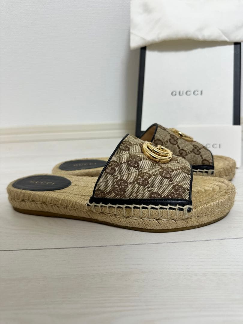 PHSGUCCI GGロゴ エスパドリーユサンダル