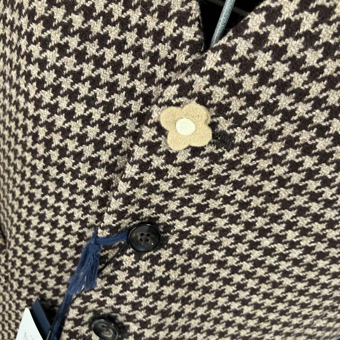 【新品】LARDINIラルディーニExclusve・ジレベスト・千鳥格子・46