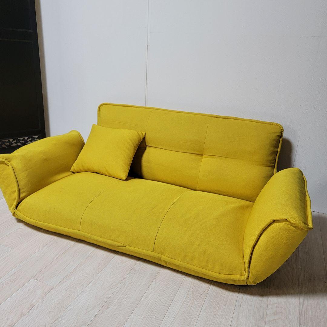 セルタン　カウチソファ 2人掛け「KAN」 ダリアンマスタード