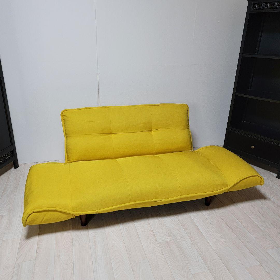 セルタン　カウチソファ 2人掛け「KAN」 ダリアンマスタード