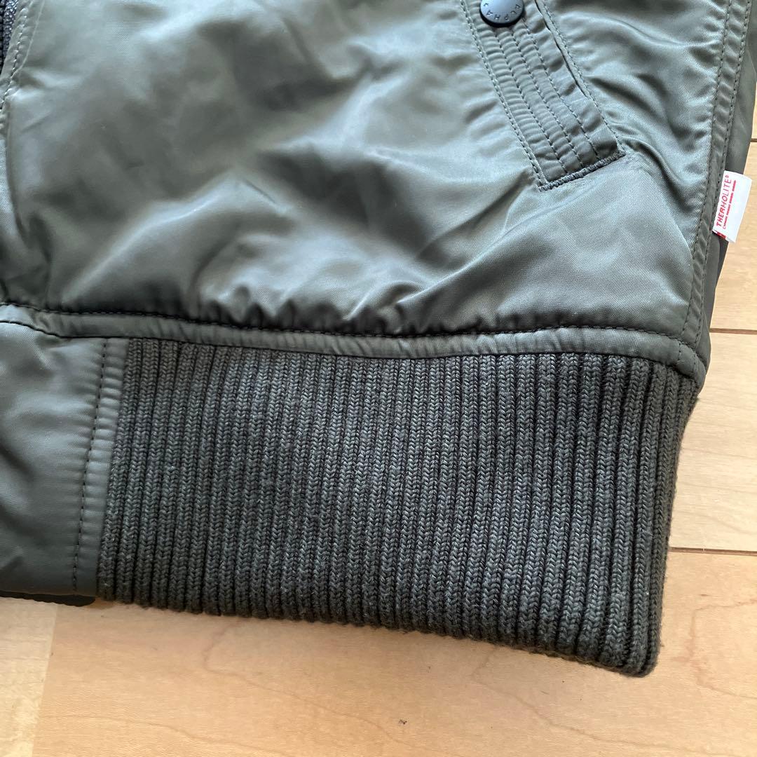 アルファインダストリーズ　フーデッドリブジャケット　Mサイズ