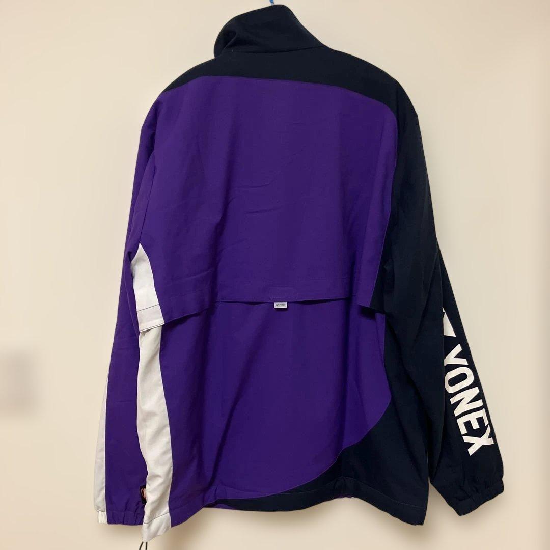YONEX ウォームアップジャケット L 紫/黒/白