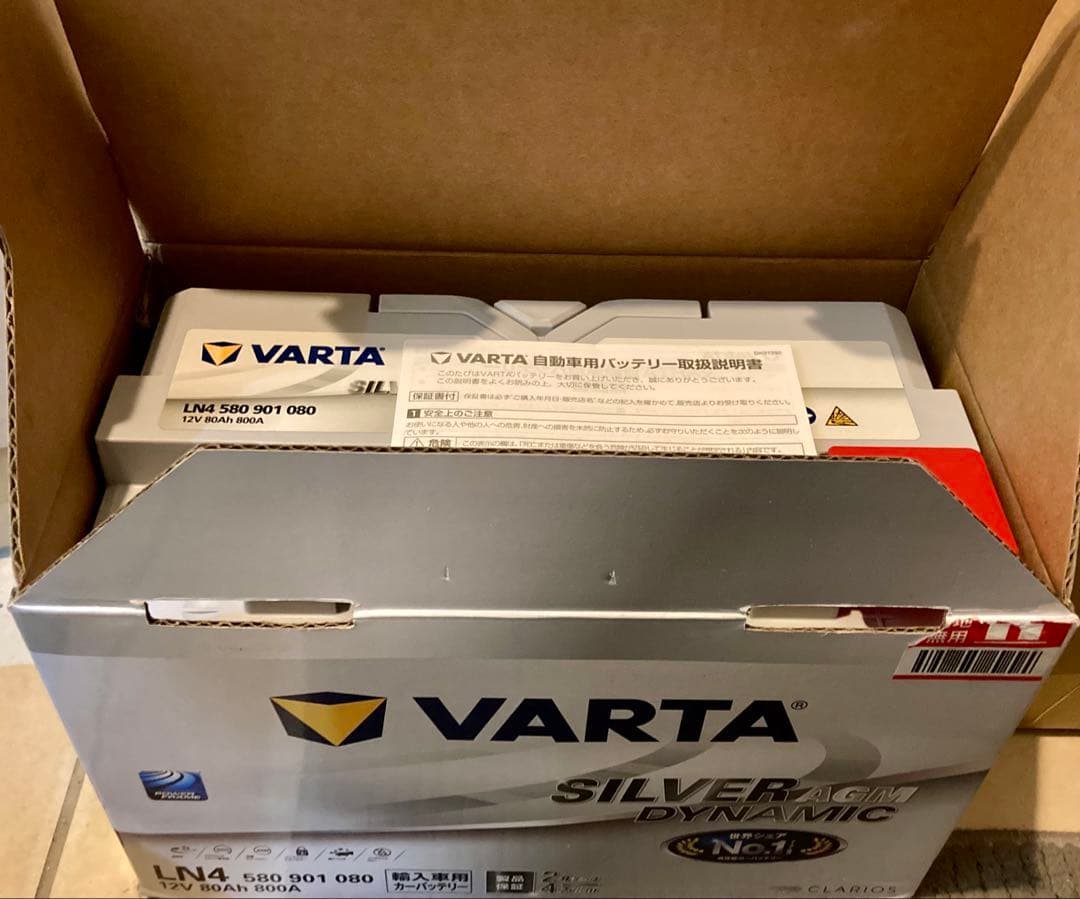 新品未使用❗️VARTA LN4 AGMバッテリー ❗️